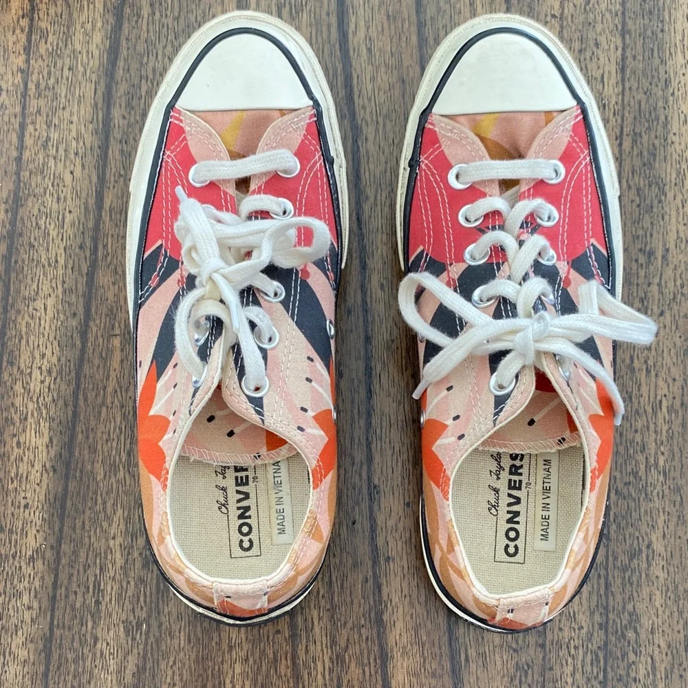 Converse Chuck 70 Low Floral Sneakers Women’s 8.5 EU 39.5 Pink/Orange/Egret - Picture 5 of 9